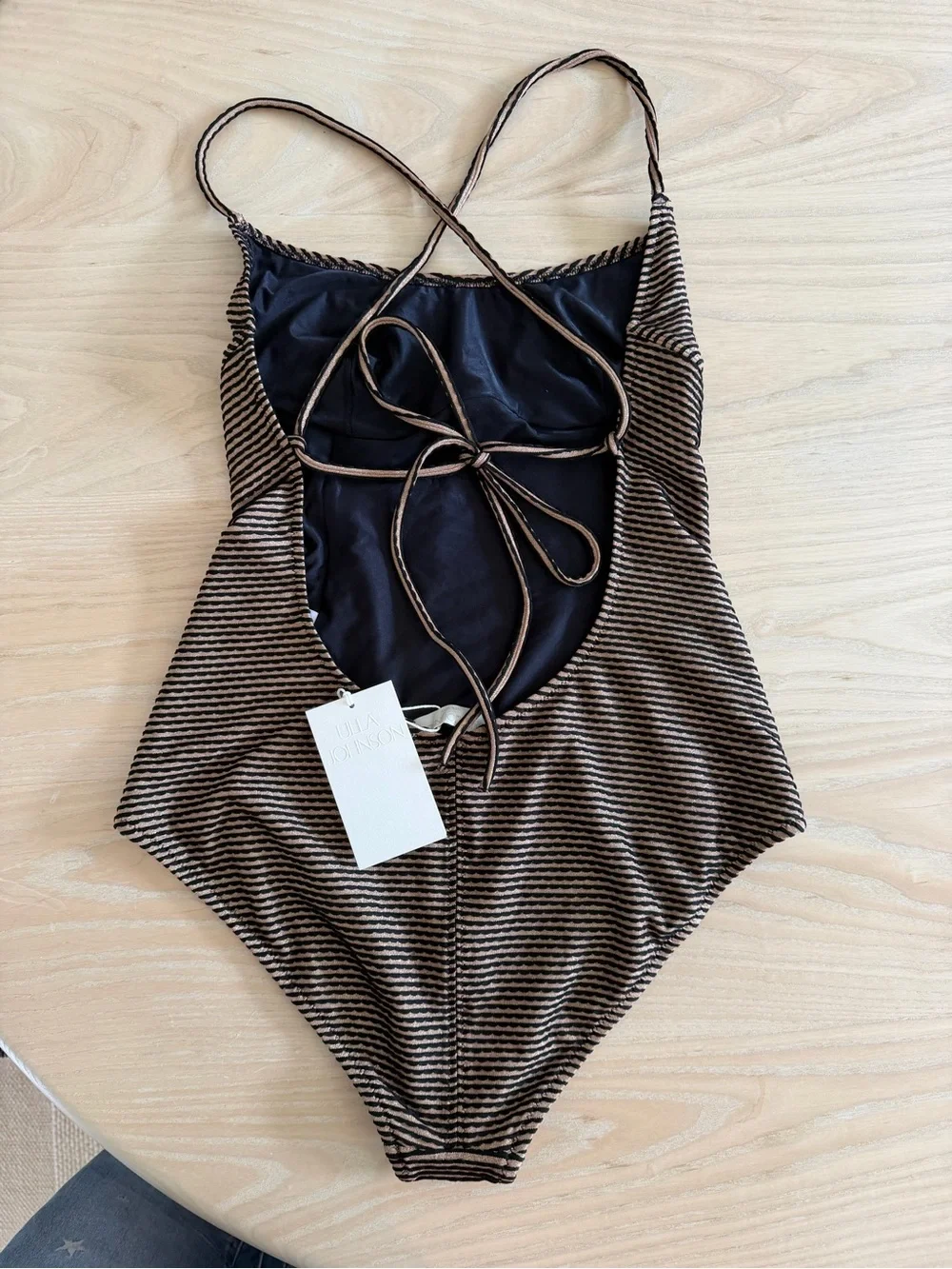 Ulla Johnson NWT Positano Scalloped  Swimsuit Size Large
